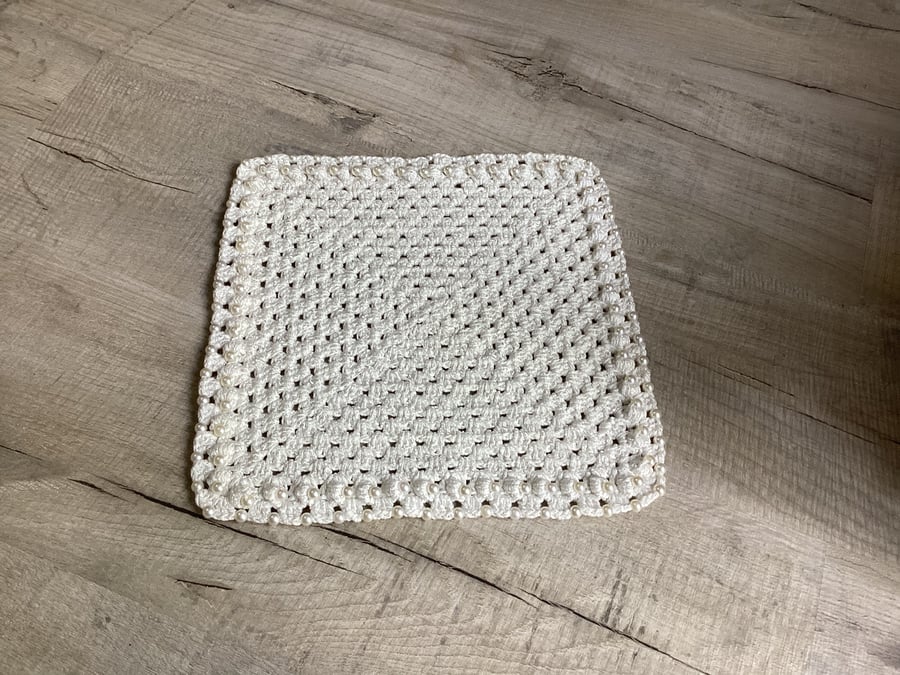 Large crochet coaster