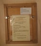 Blue Iris Flower small handmade picture in white frame - Image 2