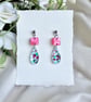 Acrylic Dainty Teardrop and Square Earrings - Image 5
