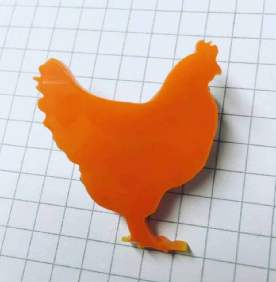 Chicken Brooch 