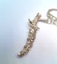 Silver Dagger Charm and Multi Coloured Crystal Bead Key Ring, End of Term Gift - Image 8