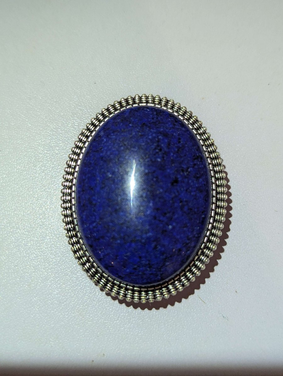 Handmade Lapis lazuli brooch & bolo tie With Natural Stone For Men And Women