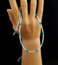Turquoise and white beaded sunglasses cord - Image 5