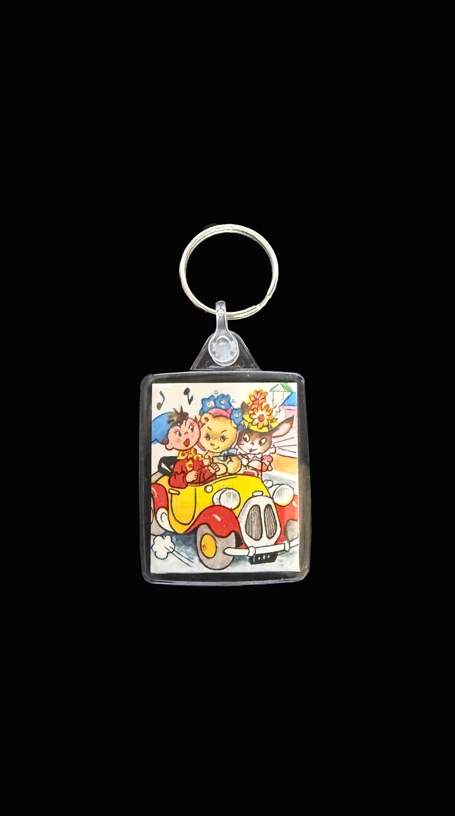 Homemade Noddy Keyring - From Vintage Book