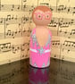 Elton John Pop Icon Handpainted Wooden Peg Doll
