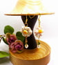   Hand Crafted Daisy Drop Earrings - Image 2