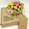 Crochet Jute Nest - Alternative to an Easter Card 