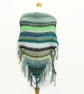 Shaggy   Shawl - Blue Green - Image 1