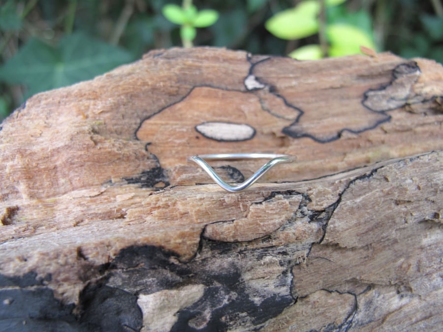 Dainty Shaped Silver Ring