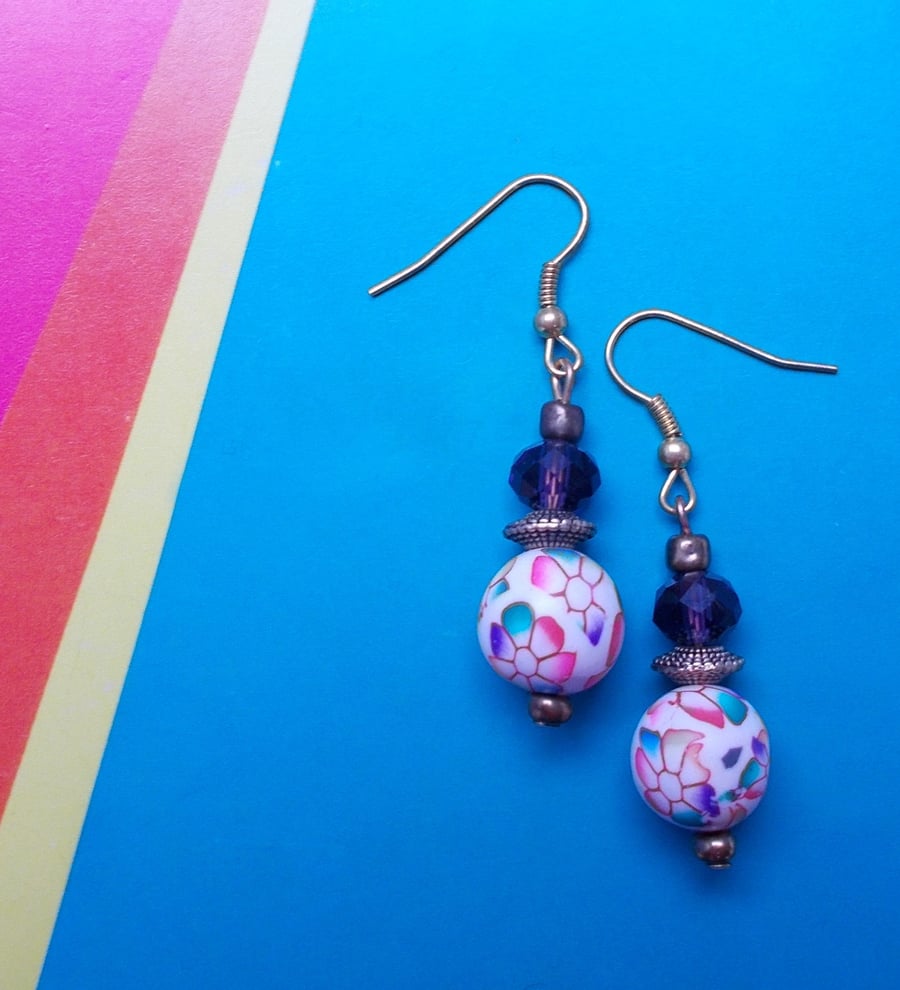 Purpley Pink Beaded Beauties