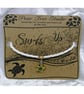 Bracelet White Faux Leather with gold plated Starfish charm bead. - Image 3