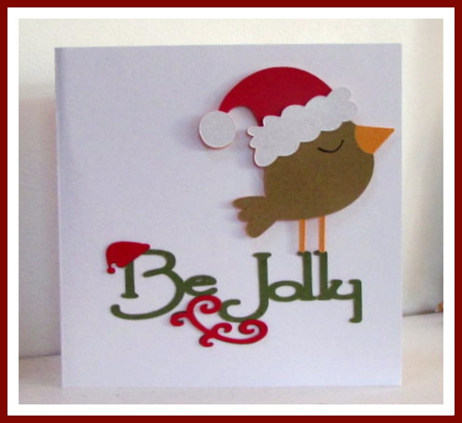 Be Jolly Robin Christmas Card