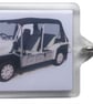 Mini Moke 1991 - Keyring with 50x35mm Insert - Fun Car - Image 1
