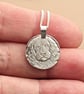 Spaniel Engraved Sterling Silver Coin Necklace - Image 2