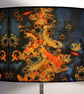 Koi on Cobalt Drum Lampshade by Lily Greenwood - Large - 45cm - Image 5