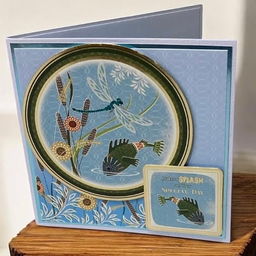 Make a Splash on Your Special Day – Handmade Birthday Card. Birthday For Friend.