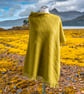 Seashore Merino Textured Women's Mustard Poncho.  
