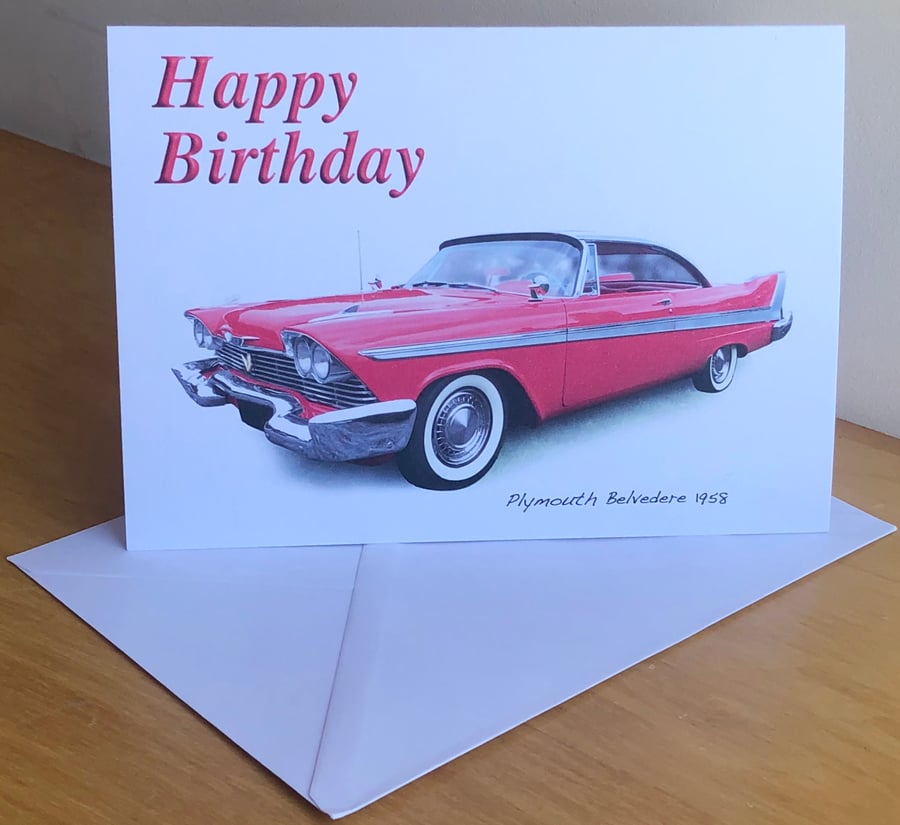 Plymouth Belvedere 1958 - Birthday, Anniversary, Retirement or Plain