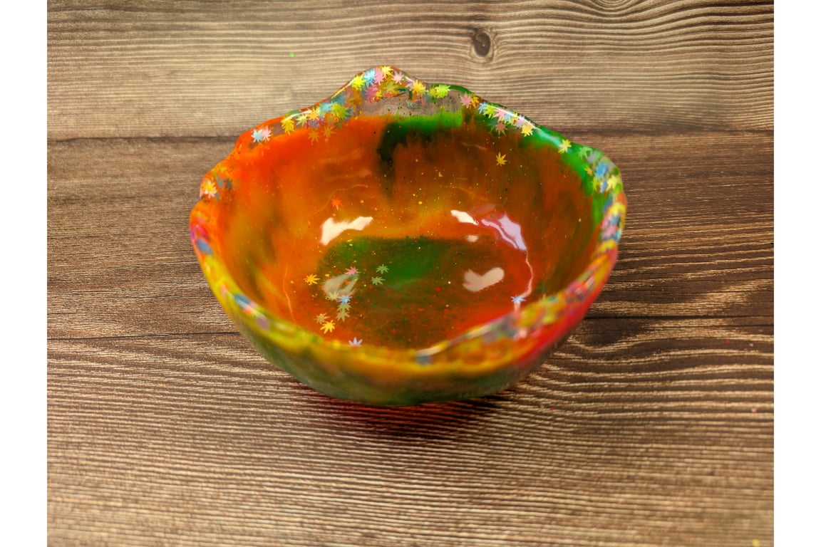 Fiesta Textured Resin Bowl – Hand-crafted one-off
