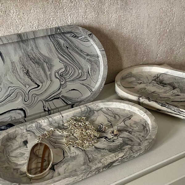 Marbled Trinket tray (incl. FREE UK delivery) 