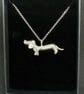 Handmade Dachshund Pendant, Fine Silver Sausage Dog Necklace, Unique One of a  - Image 7