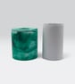 Teal Green Marbled Reed Diffuser Holder for 100 ml Squat Home Fragrance Bottle - Image 2