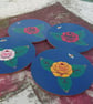 Canal art Roses drinks coasters - Image 3