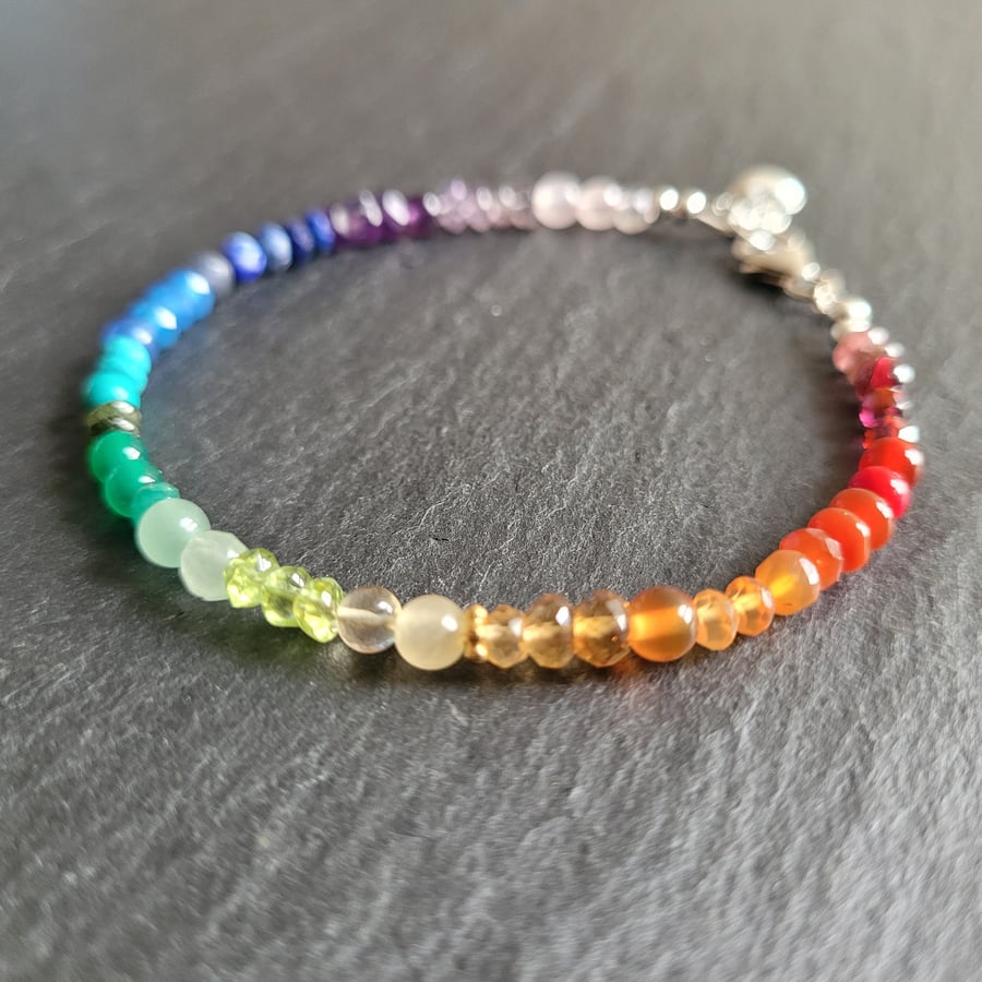 Rainbow Gemstone Bracelet