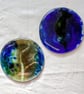 Fused Glass Elements Earth and Water Tiles