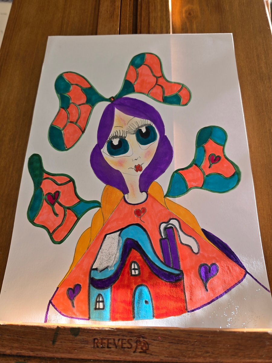 Christmas Fairy Drawing 