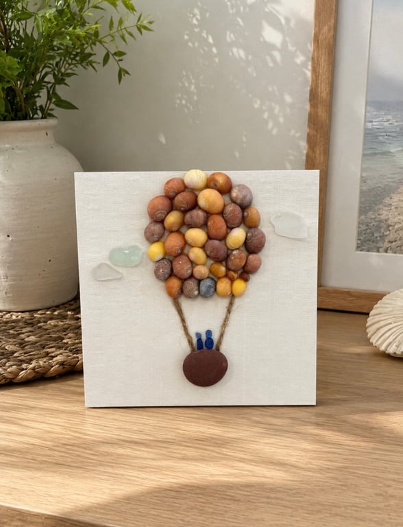 Sea snail shell hot air balloon 