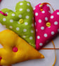 Set of 3 Hanging Hearts Shabby Chic/Kitsch Style - Image 2