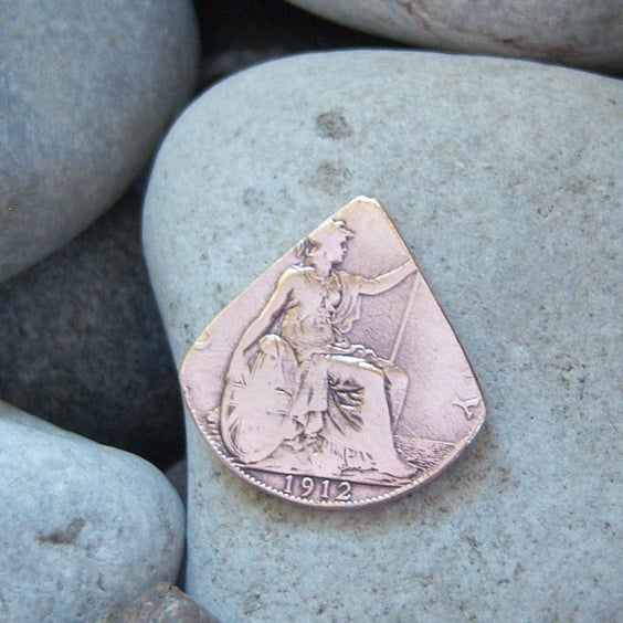 Penny Coin Guitar Plectrum or Pick