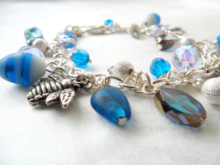 Blue charm bracelet 