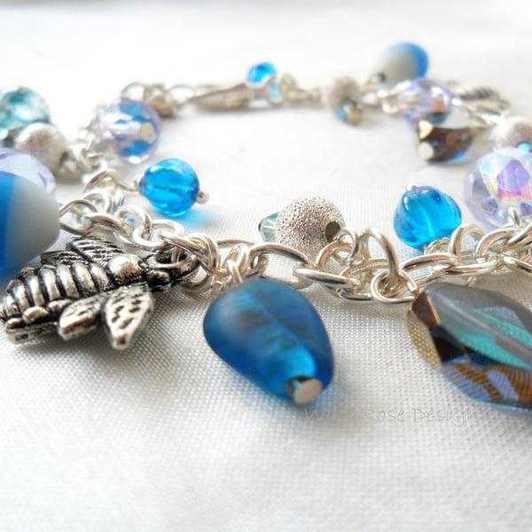 Blue charm bracelet 