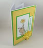 Handmade birthday card - dog with flower - Image 5