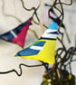 Bird Hanging Decorations - Denim Robin - Image 2