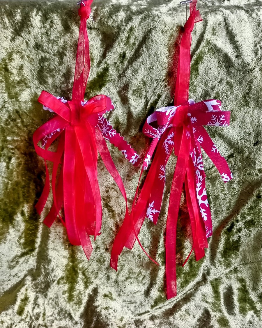 Reusable Gift Ribbon Bows Set of 2