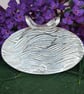 Handmade fine silver and enamel whale pendant  - Image 3