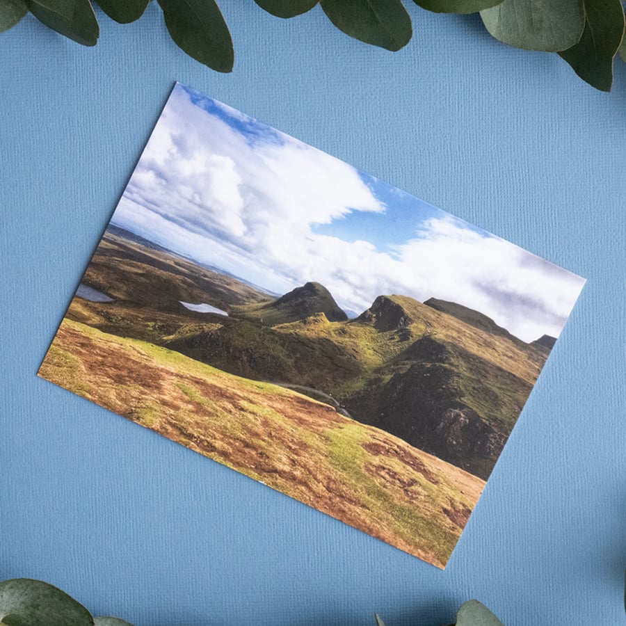 The Quiraing, Isle of Skye - Blank Landscape Greetings Card & Envelope