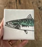 Summer seconds Pair of Mackerel Tiles - ceramic, coaster, coastal home - Image 7