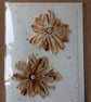 Floral Rust Print Card