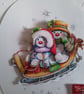 Christmas card. Snowmen Christmas card. Ref 236 - Image 2