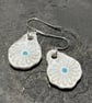 Handmade Ceramic Earrings Unique Eco Friendly Gifts with Histories. - Image 1