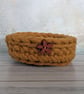 Crochet container, storage pot, desk tidy, key tray, recycled - Image 2