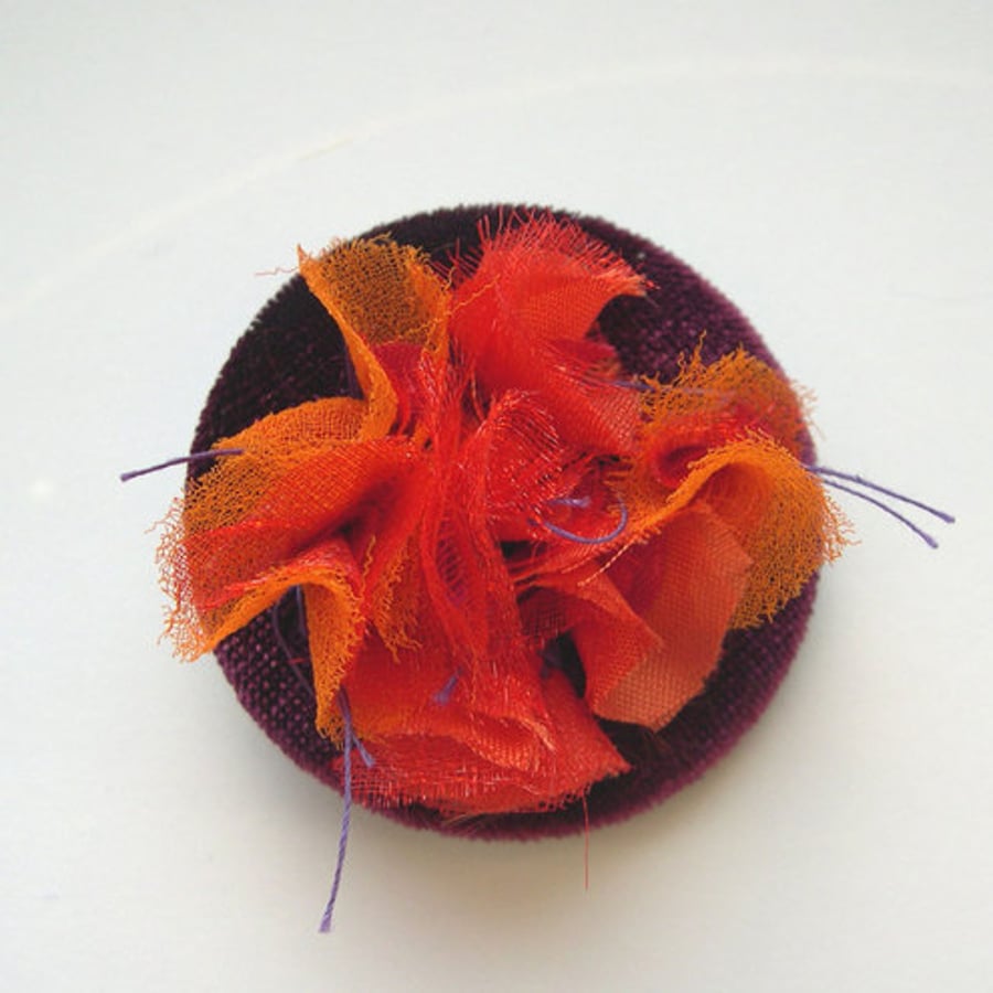 Velvet Flower Pin