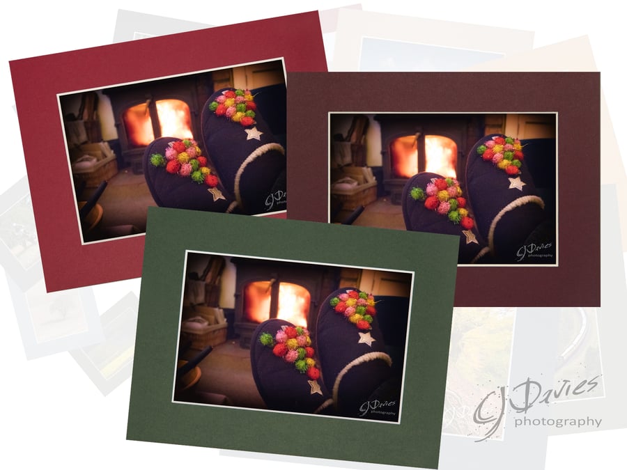 CJ239 - Christmas card: Feet up for Christmas