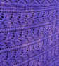 Purple and pink Angora beaded lace knitted shawl - Design L323 - Image 9