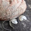 Silver Snowdrop Earrings  with Freshwater Pearl  