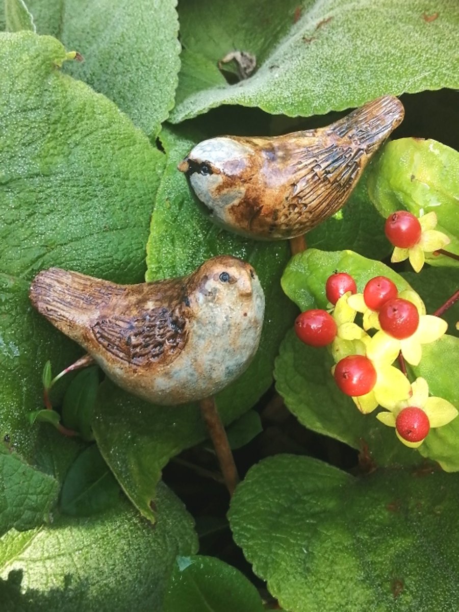 Ceramic Birds for the Garden